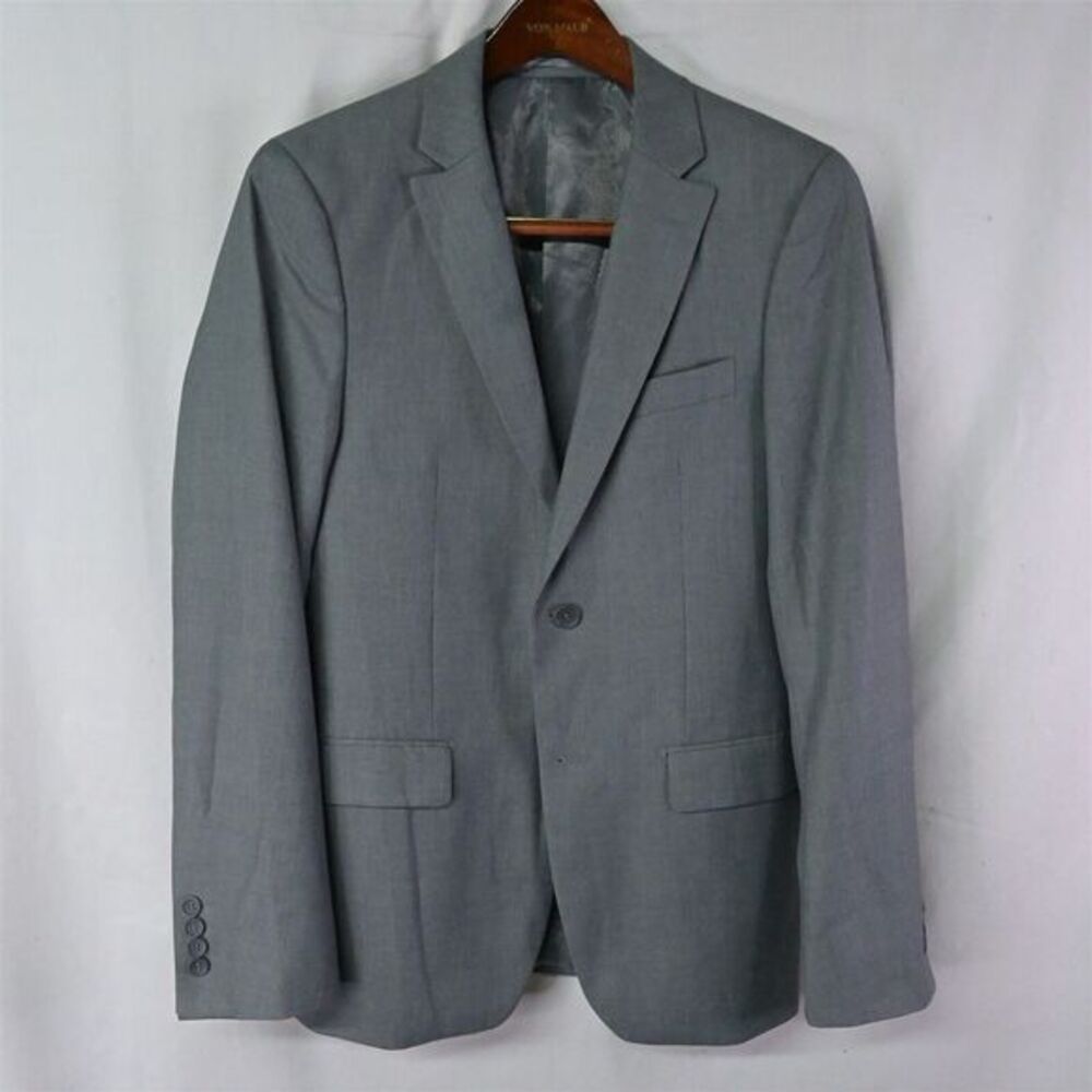 Giorgio Fiorelli 36R‎ Gray Slim Fit 2Btn Blazer Suit Jacket Sport Coat